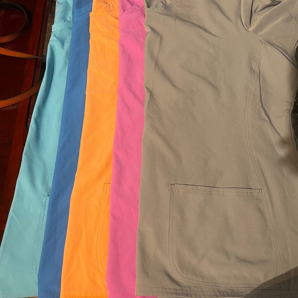 Heart Soul Women's Scrub Tops - Pink, Orange, Gray, Blue